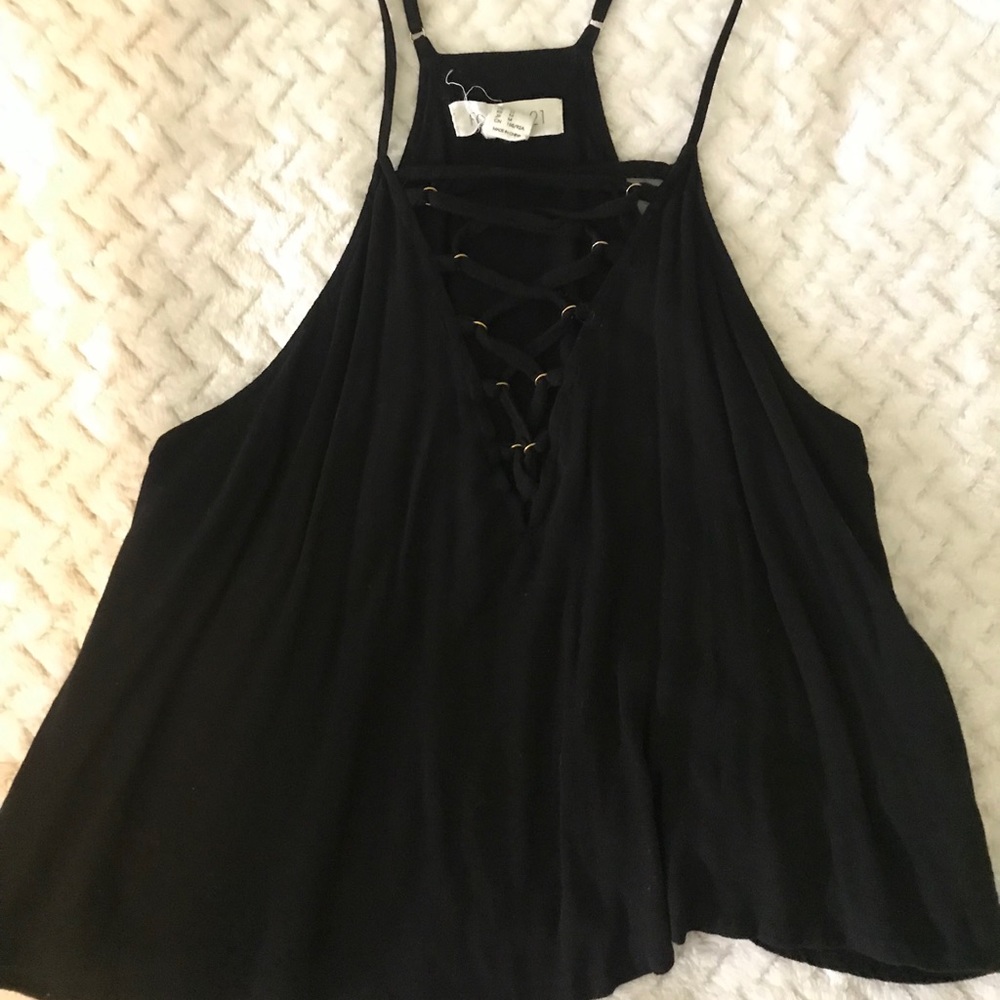 Black crop top